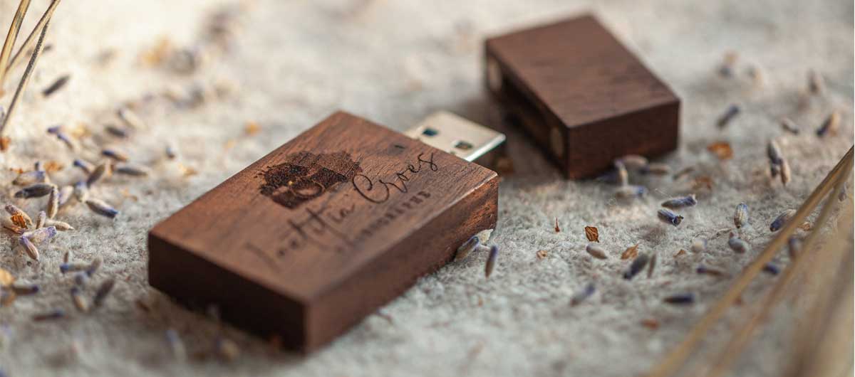Wood & Glass USB Flash Drives