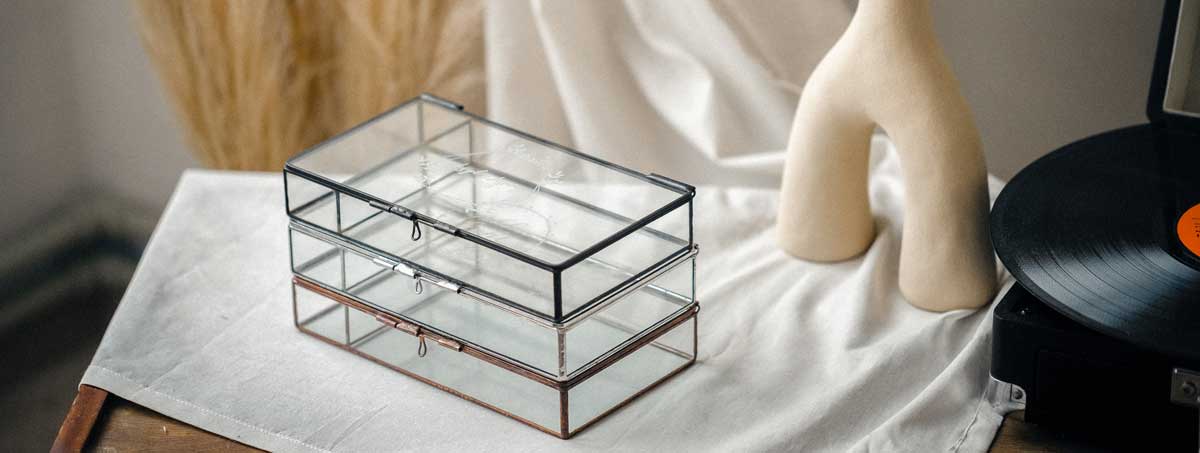 Glass photo boxes