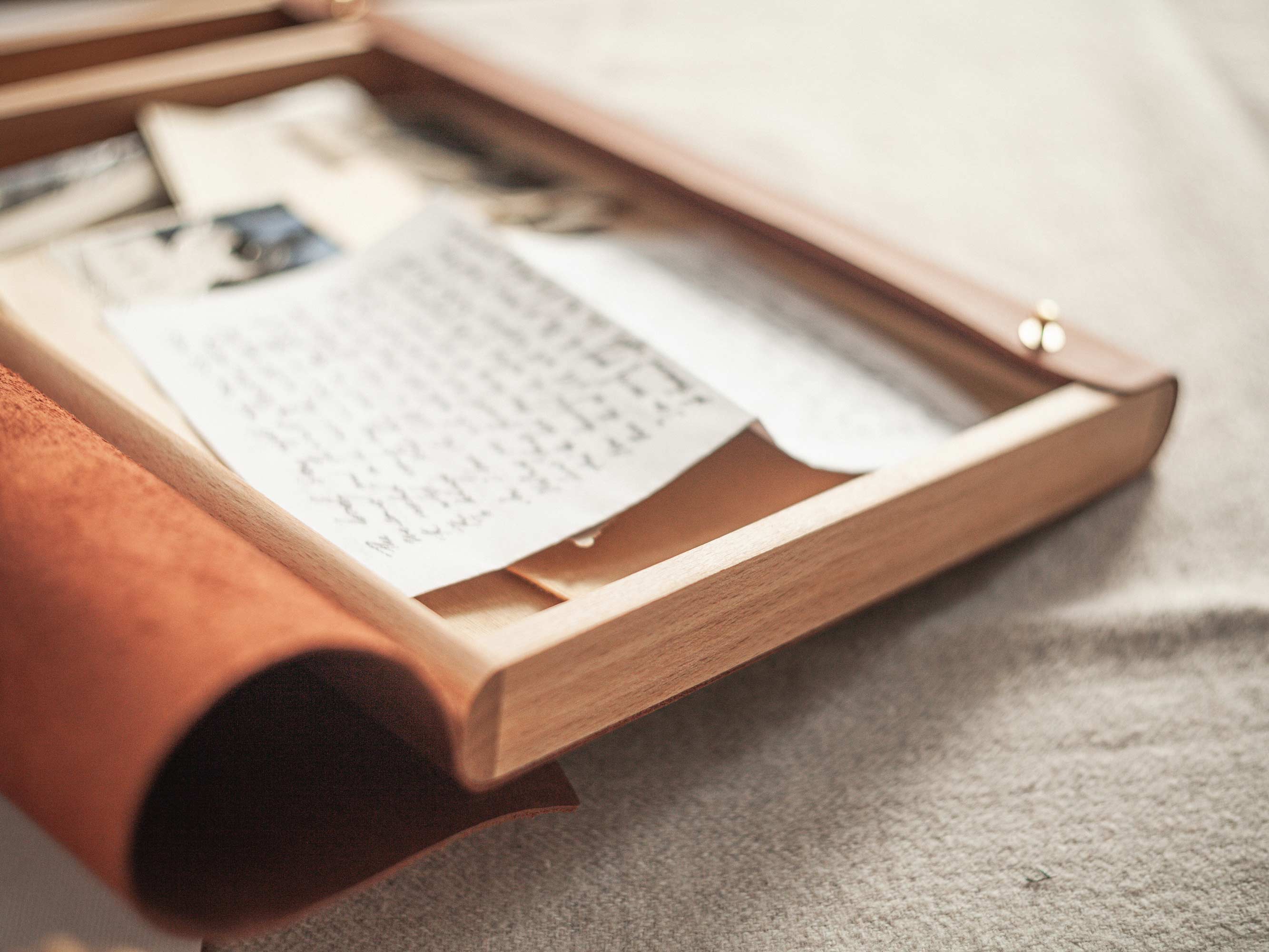 Leather Letter Box with USB (Optional) – Personalized Gift - NZHANDICRAFT