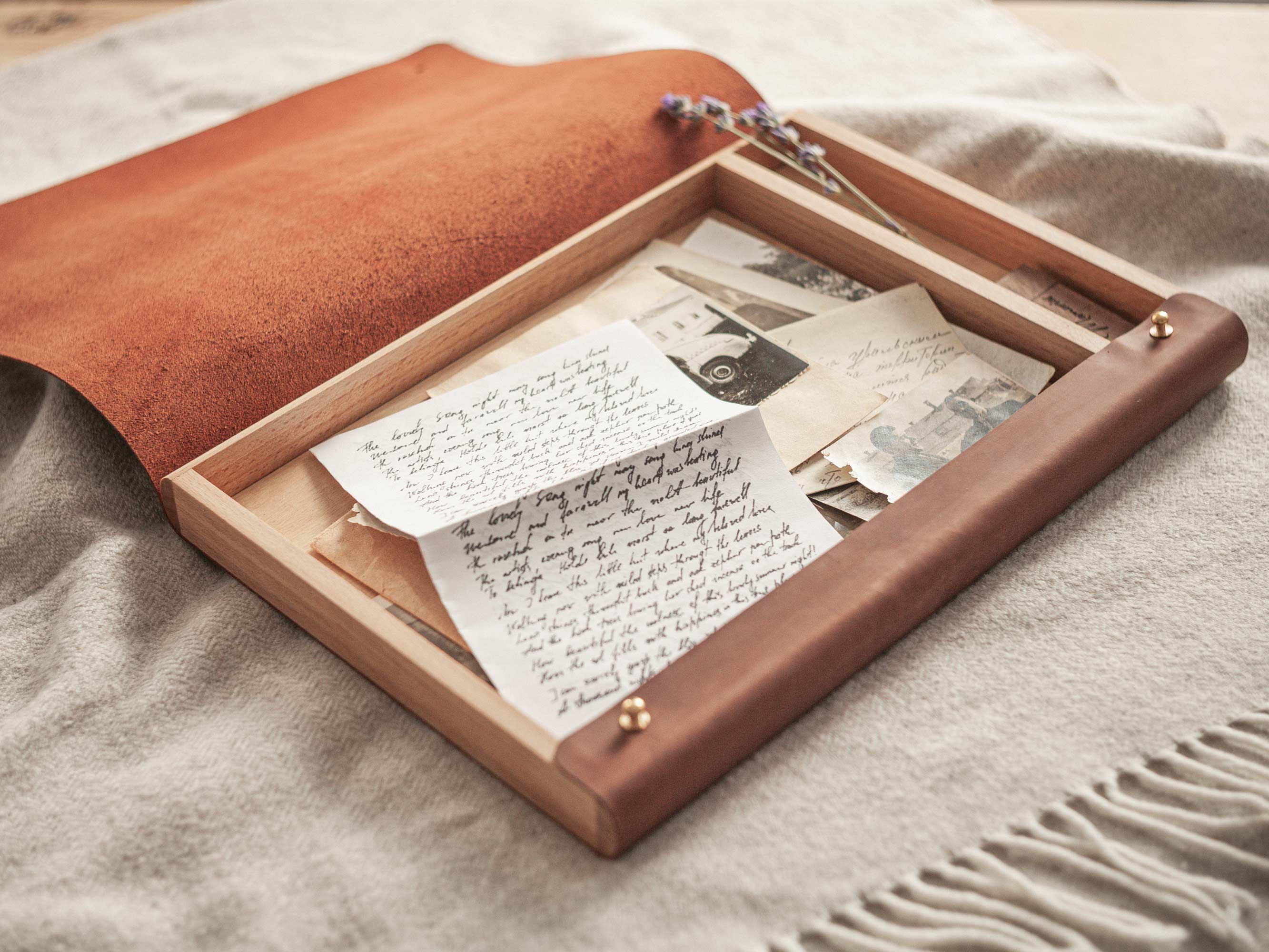 Leather Letter Box with USB (Optional) – Personalized Gift - NZHANDICRAFT
