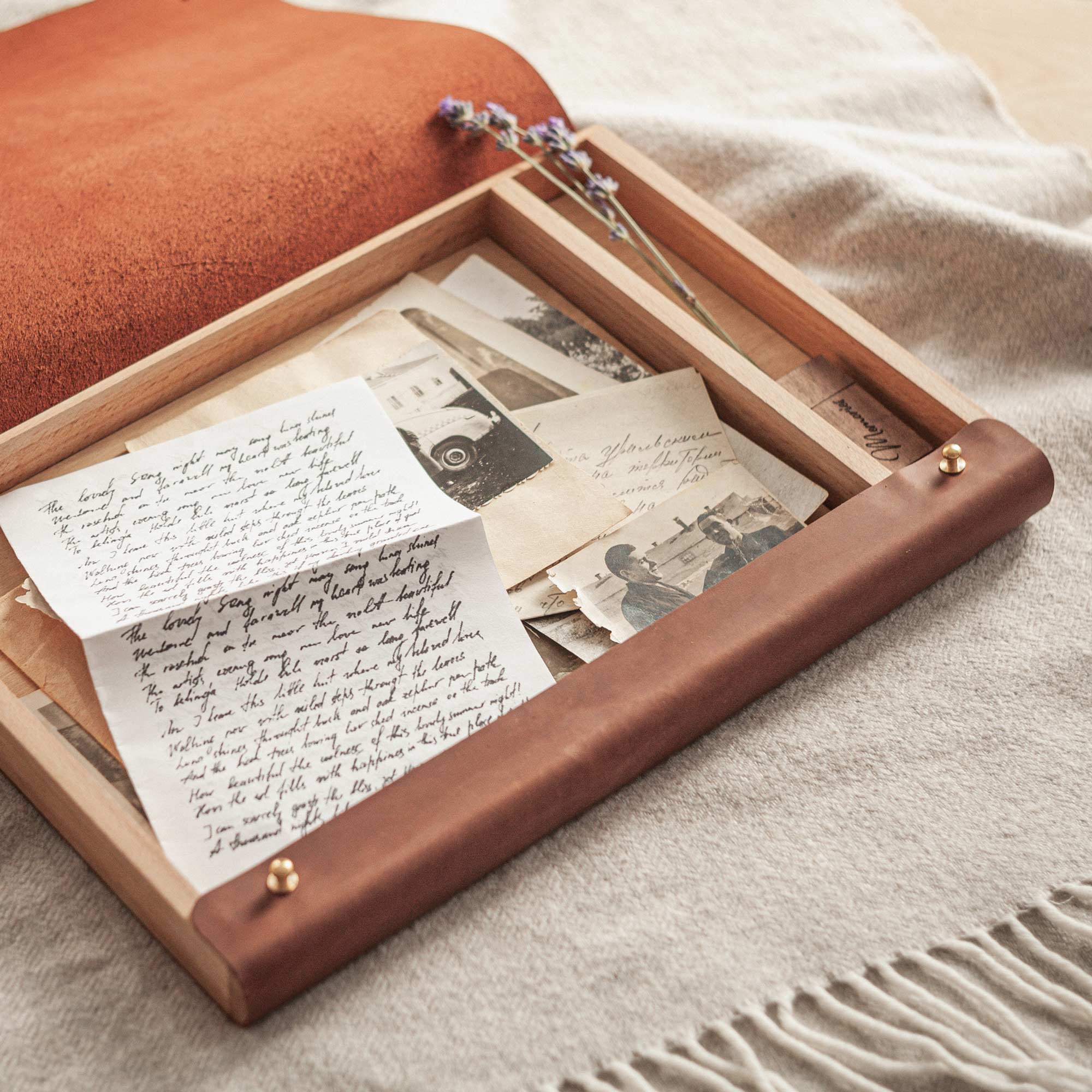 Leather Letter Box with USB (Optional) – Personalized Gift - NZHANDICRAFT