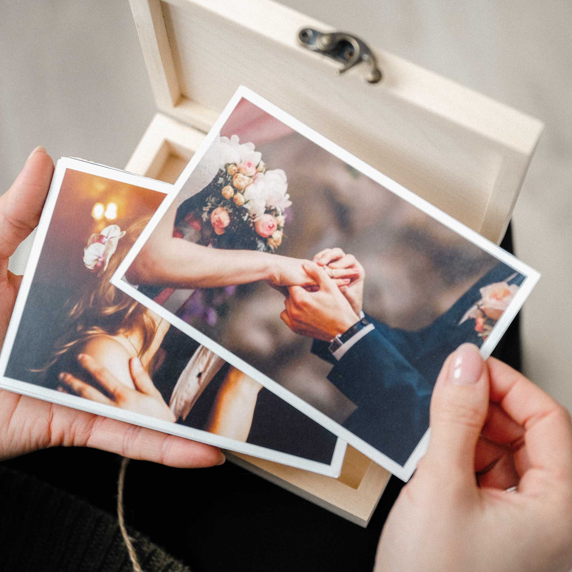 Natural Wood Photo Box – An Elegant Keepsake for Weddings & More - NZHANDICRAFT