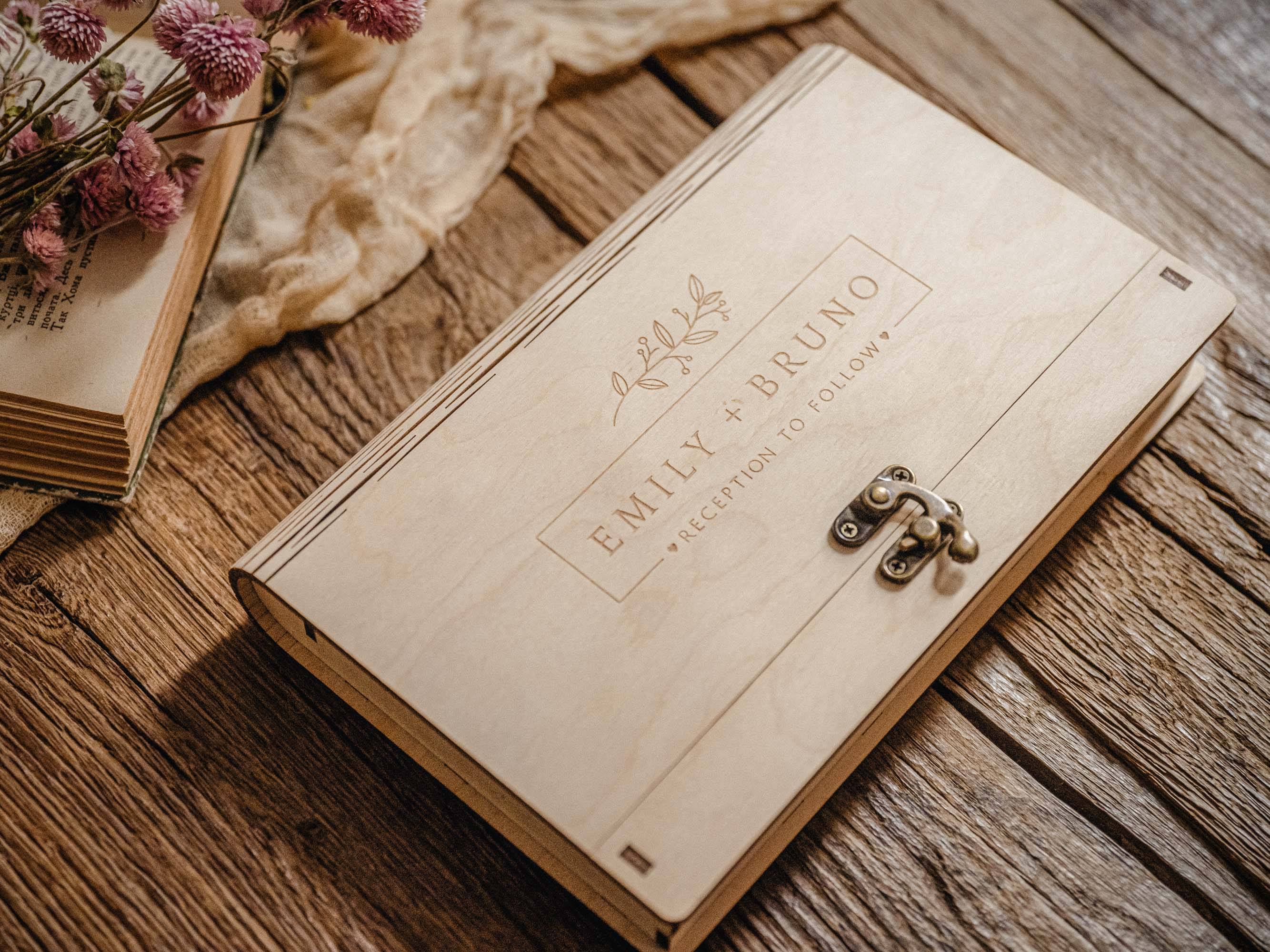 Wood Print Box and USB Drive - Preserve Moments and Gift Sentiments
