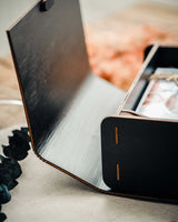 Black Wooden Photo Box – Elegant Personalized Gift for Wedding Photographers - NZHANDICRAFT