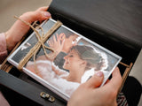Black Wooden Photo Box – Elegant Personalized Gift for Wedding Photographers - NZHANDICRAFT