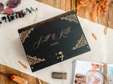 Black Wooden Photo Box – Elegant Personalized Gift for Wedding Photographers - NZHANDICRAFT