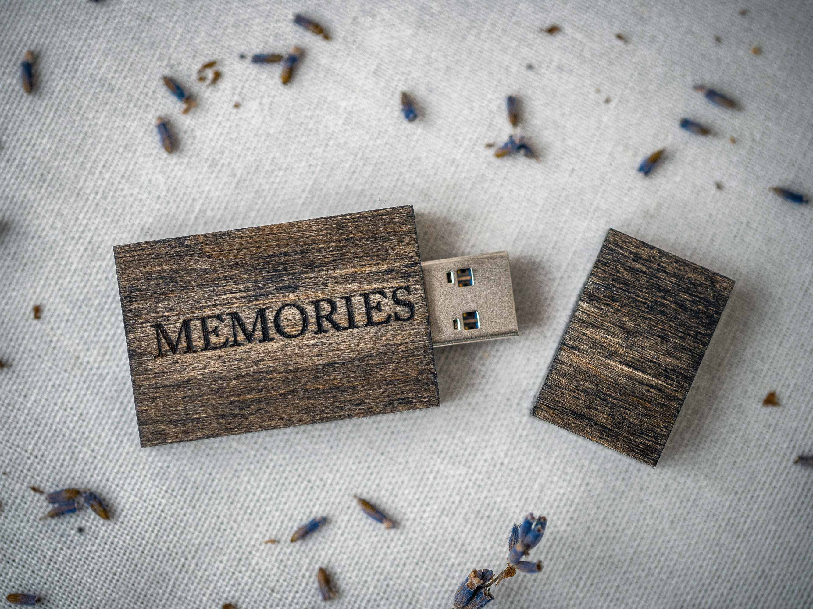 Black Wooden USB Flash Drive - Personalized Engraving, Elegant Gift for Men or Corporate - NZHANDICRAFT