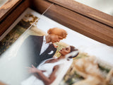 Bridal Shower Gift - Personalized Wedding Wooden Photo Box - nzhandicraft
