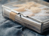 Elegant Silver Glass Photo Box for Wedding Photography and Keepsake Prints