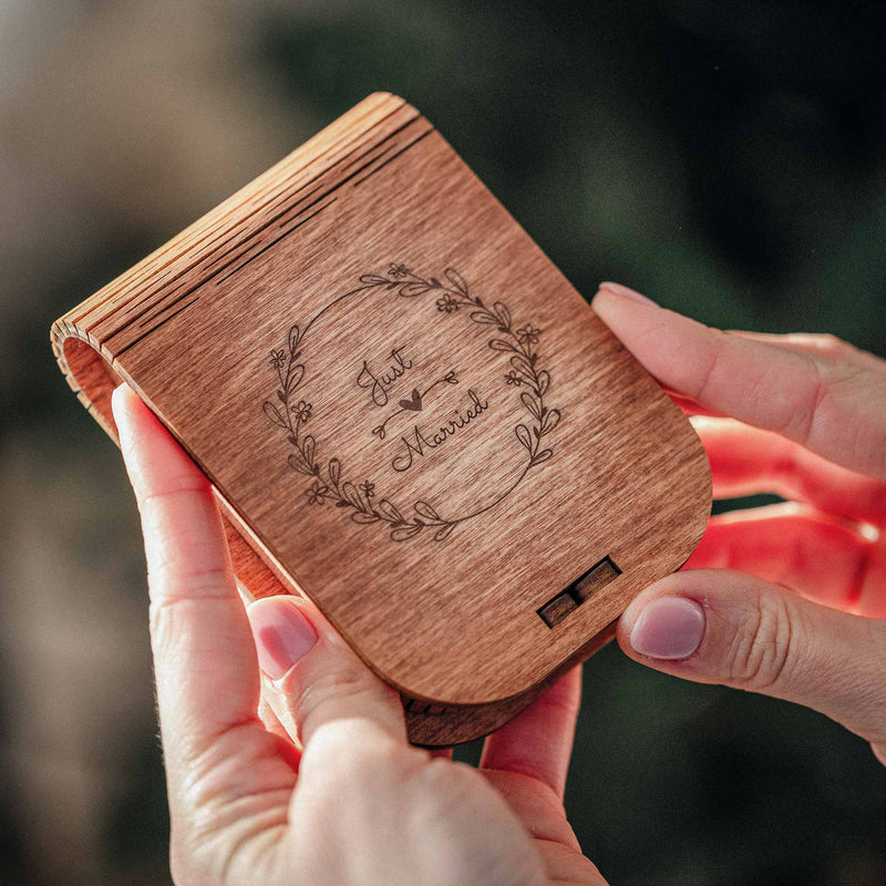 Gift Personalized Box with USB Flash Drive for Wedding Clients - NZHANDICRAFT