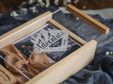 Gift for Wedding Couple - Personalized Wooden Photo Box with USB 3.0 Flash Drive - NZHANDICRAFT