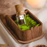 Personalized Wooden Box with Glass Cork USB Drive - Perfect Wedding Gift for Clients - nzhandicraft