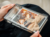 Glass Photo Box with Wood Crystal USB Drive for Wedding Photo