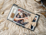 Glass Photo Box with Wood Crystal USB Drive for Wedding Photo