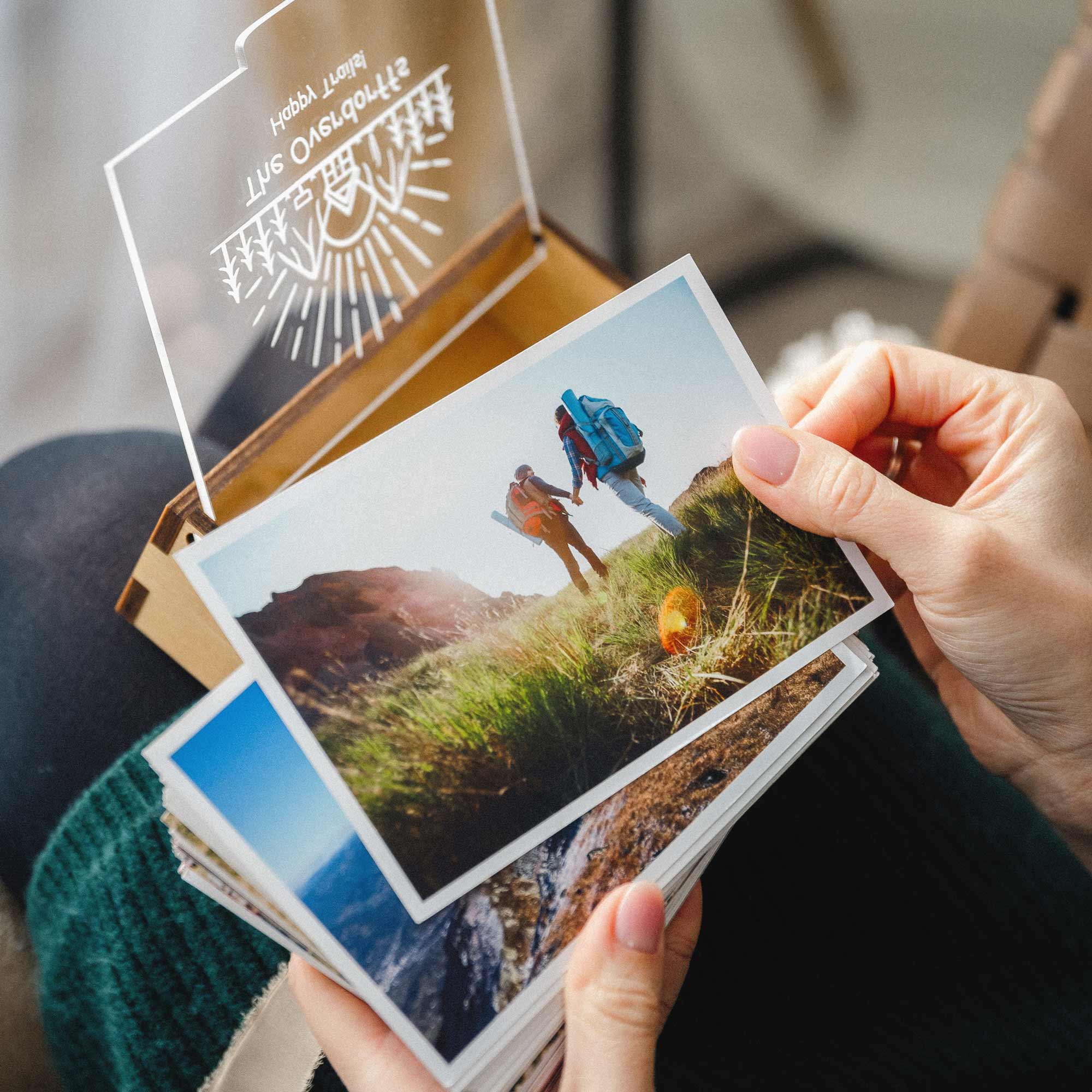 linen ribbon around road trip prints