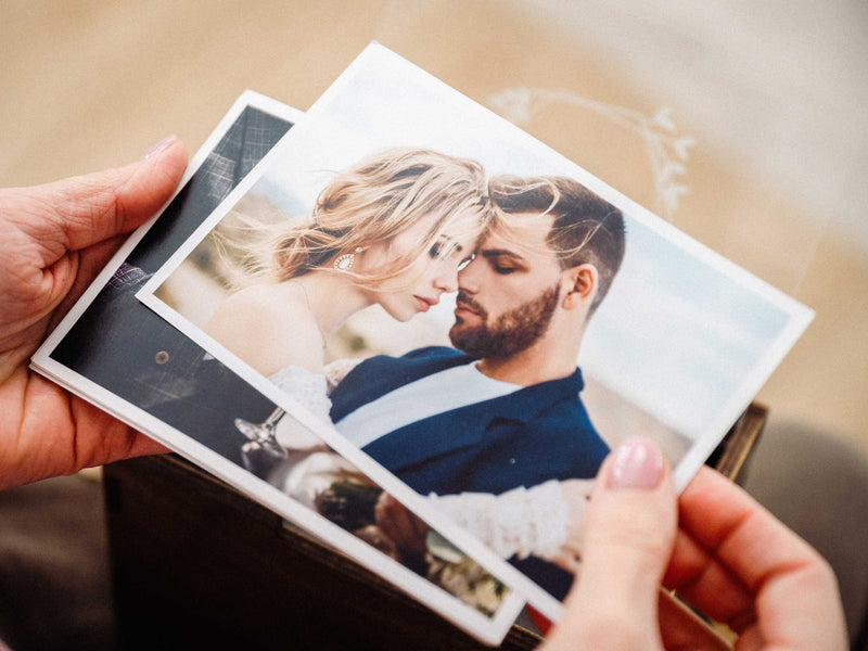 Large Black Wedding Memory Box with Acrylic Lid for Photo & Letter Storage - NZHANDICRAFT