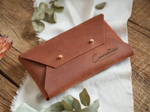 Leather Envelope Photo & USB Storage - Ideal Gift for Wedding Clients