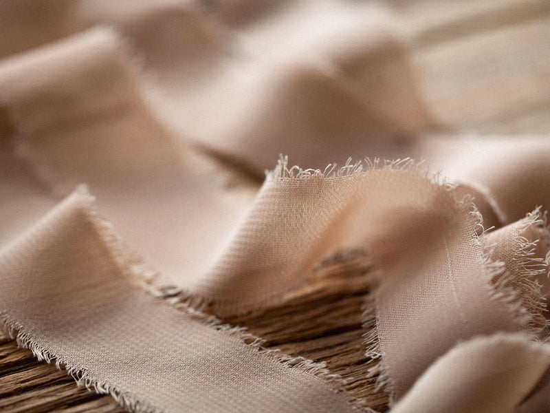 Natural Linen Ribbon - Elegant Add-On for Wedding Photo Bundling and Decor