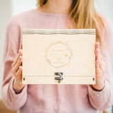 Natural Wooden Photo Box – Personalized Gift for Families & Friends - NZHANDICRAFT