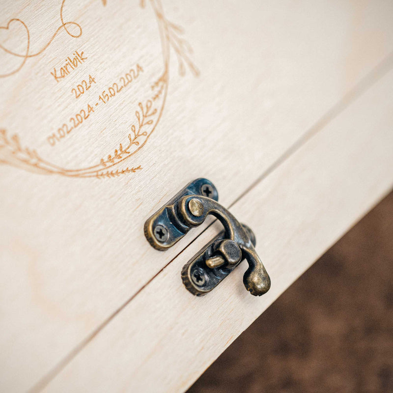 Natural Wooden Photo Box – Personalized Gift for Families & Friends - NZHANDICRAFT