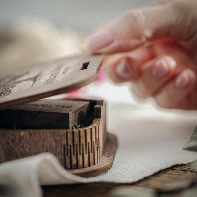Personalized USB Box with Wooden Flash Drive (option) for Wedding Photographers - NZHANDICRAFT