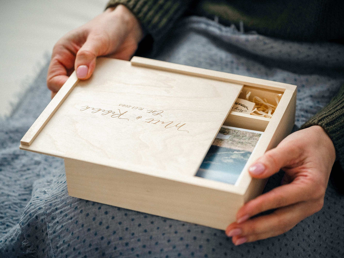 Chiavetta USB In Legno Naturale - Personalizzabile Per Matrimonio O Logo - 2.0/3.0