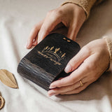 Black Wooden USB Box with Glass Bottle USB 3.0 for Luxury Wedding Photography - NZHANDICRAFT