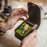 Black Wooden USB Box with Glass Bottle USB 3.0 for Luxury Wedding Photography - NZHANDICRAFT