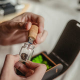 Black Wooden USB Box with Glass Bottle USB 3.0 for Luxury Wedding Photography - NZHANDICRAFT