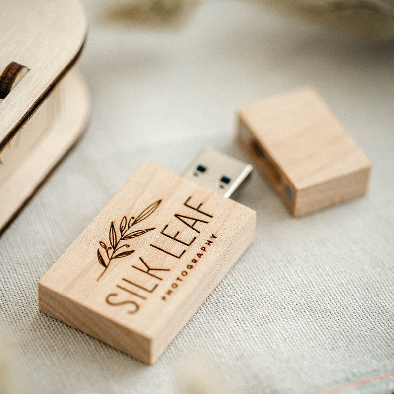 Personalized Wooden USB Box with Optional USB 3.0 Flash Drive - NZHANDICRAFT