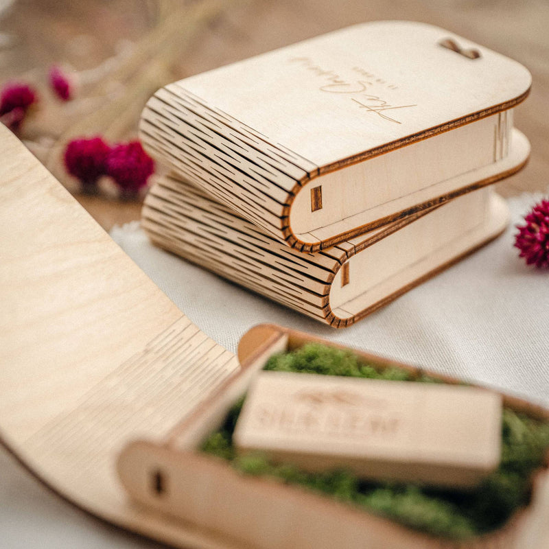 Personalized Wooden USB Box with Optional USB 3.0 Flash Drive - NZHANDICRAFT