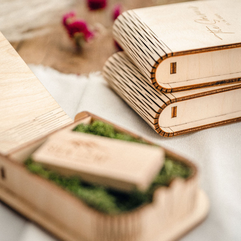 Personalized Wooden USB Box with Optional USB 3.0 Flash Drive - NZHANDICRAFT