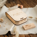 Personalized Wooden USB Box with Optional USB 3.0 Flash Drive - NZHANDICRAFT