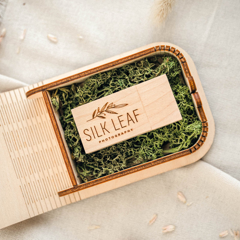 Personalized Wooden USB Box with Optional USB 3.0 Flash Drive - NZHANDICRAFT