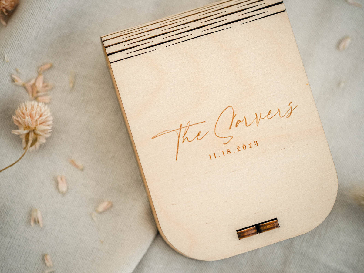 Optional Box Wedding USB Box, Personalized Wooden USB Box with Optional USB 3.0 Drive