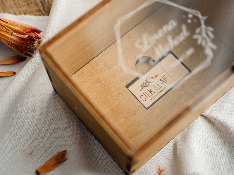 Photo Storage Box with Acrylic Lid – Holds 250 Photos – Optional USB 3.0 Flash Drive - NZHANDICRAFT
