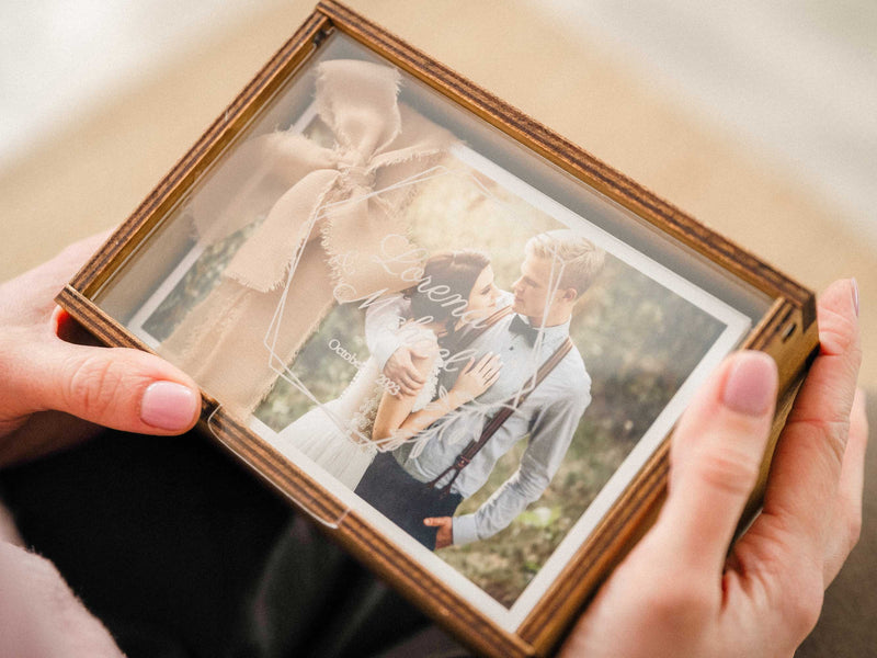 Photo Storage Box with Acrylic Lid – Holds 250 Photos – Optional USB 3.0 Flash Drive - NZHANDICRAFT