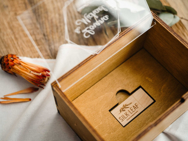 Photo Storage Box with Acrylic Lid – Holds 250 Photos – Optional USB 3.0 Flash Drive - NZHANDICRAFT