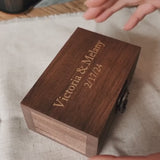 Boîte USB en bois personnalisée avec clé USB (option)
