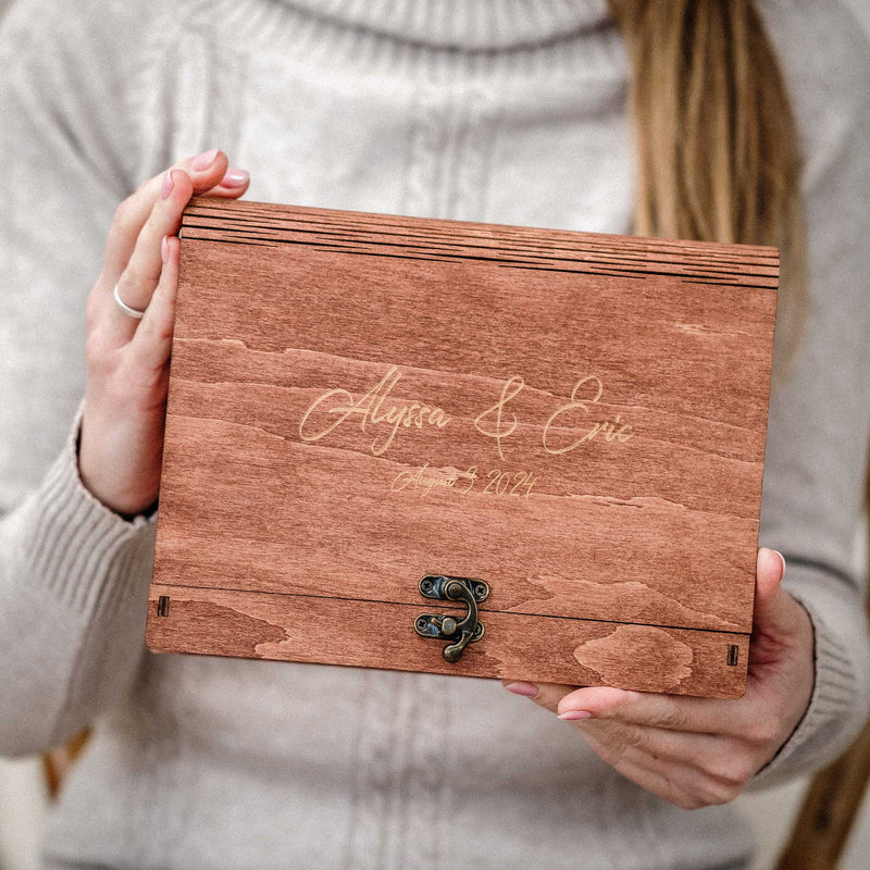 Wooden Photo Box with USB Slot – Personalized Gift for Any Occasion - NZHANDICRAFT