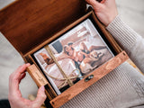 Wooden Photo Box with USB Slot – Personalized Gift for Any Occasion - NZHANDICRAFT