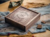 Vintage Wooden Wedding Photo Box with USB & Custom Lid - NZHANDICRAFT