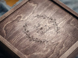 Vintage Wooden Wedding Photo Box with USB & Custom Lid - NZHANDICRAFT