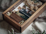 Wedding Gift for Couple - Wooden Photo Box Bridal Shower Gift - NZHANDICRAFT