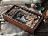 Cadeau de mariage pour couple - Boîte photo en bois, cadeau pour la douche nuptiale