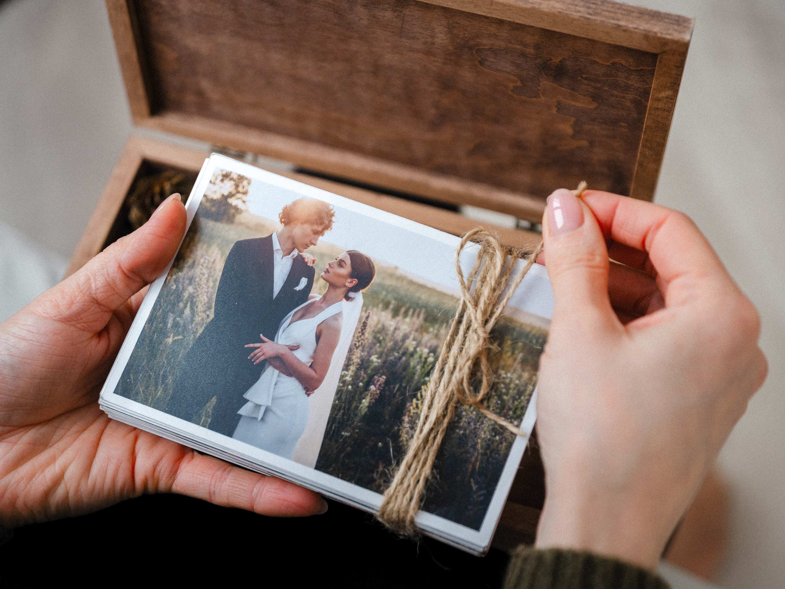 Wedding Keepsake Photo Box with Wedding USB 3.0 Drive in Vintage Style - NZHANDICRAFT
