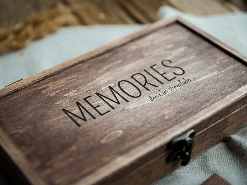 Wedding Keepsake Photo Box with Wedding USB 3.0 Drive in Vintage Style - NZHANDICRAFT