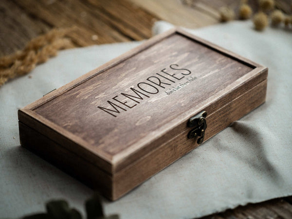 Wedding Keepsake Photo Box with Wedding USB 3.0 Drive in Vintage Style - NZHANDICRAFT