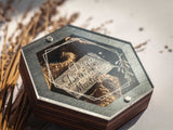 Wedding USB Box with Engraved Acrylic Lid & Wood Flash Drive 3.0