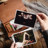 Wooden Photo Box with USB Drive - Personalized Keepsake for Wedding
